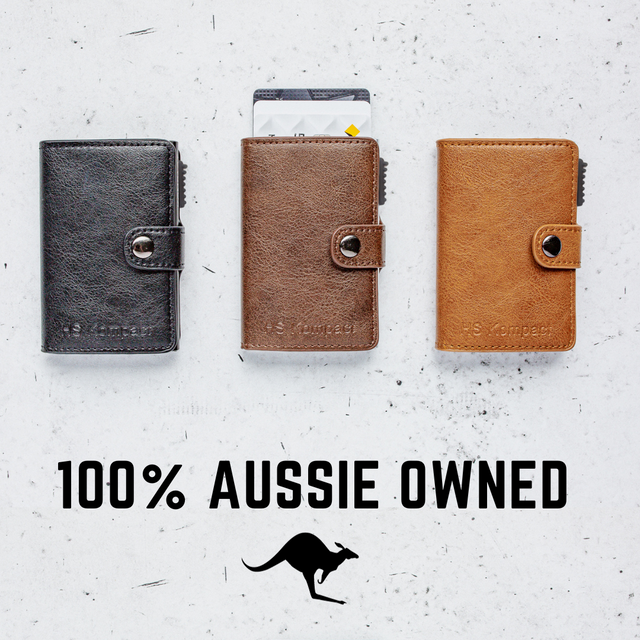 HS Kompact 100% Australian Owned Wallet trio